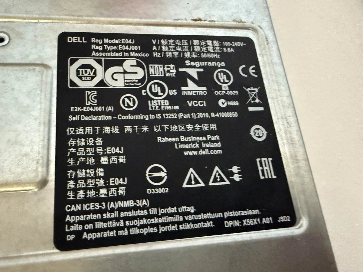 Dell EqualLogic PS6100 24x 1.2TB 10K SAS 2.5" 2X Control Module Type 11 E09M001|236345109381