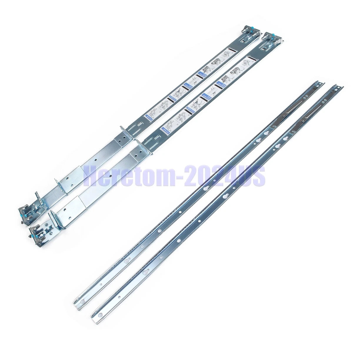 Dell PowerEdge R330 R430 R740 R6415 R640 1U Static Ready Rail Rails Kit 053D7M|335580625381