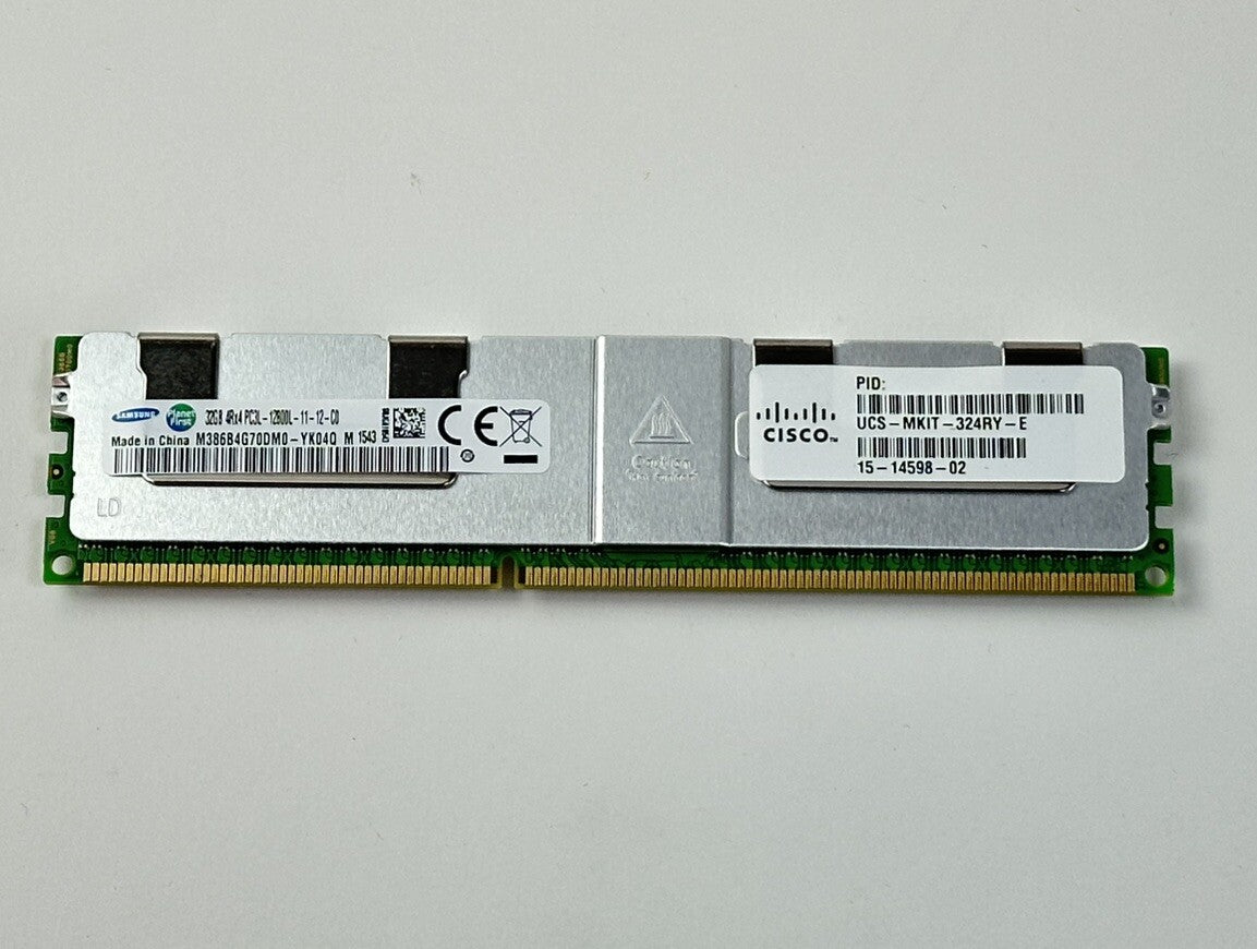 512GB Lot of 16x 32GB 4Rx4 PC3-12800L ECC LRDIMM RAM Memory Server Samsung PC3L
