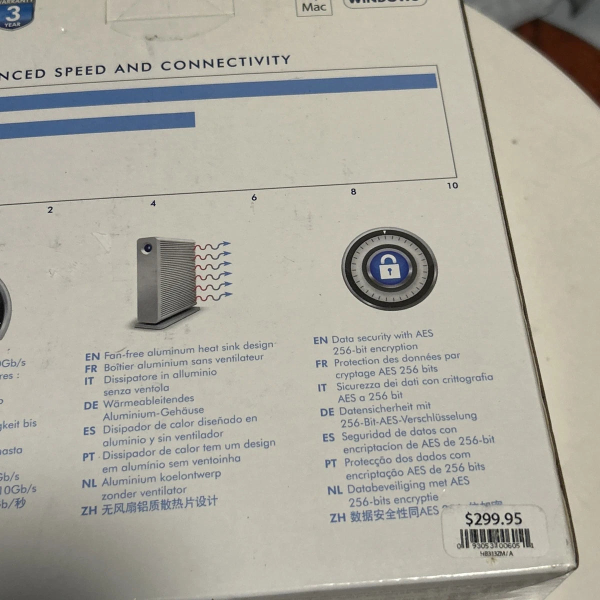 New LaCie D2 Thunderbolt Series / USB 3 External Drive 3TB