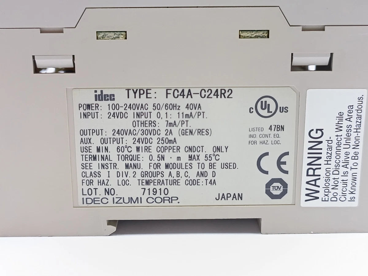 Idec FC4A-C24R2 Microsmart 100-240VAC 50/|205892595133
