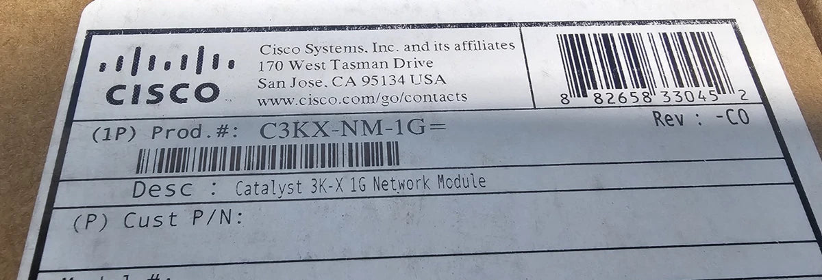 Lot of 12, Brand New Sealed Cisco C3KX-NM-1G Catalyst Network Module.