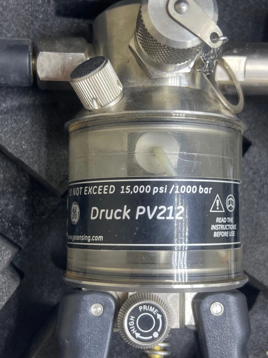GE DRUCK PV212 HYDRAUILC PRESSURE PUMP 15000 PSI /1000 BAR