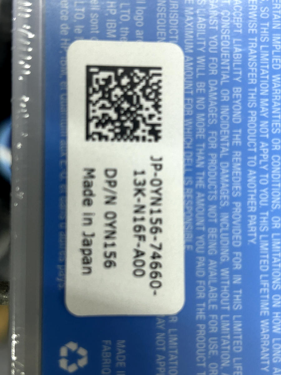 Lot of 9 Dell LTO-Ultrium 4 Data Cartridge Tapes 800GB/1600GB YN156 NEW|226469735542