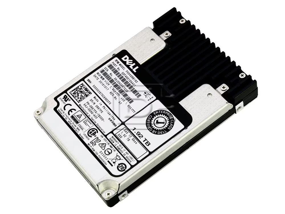 Dell R87FK / Toshiba PX04SRB192 1.92TB 12Gbps 2.5in SFF eMLC Read Intensive 1-DW|397234754172
