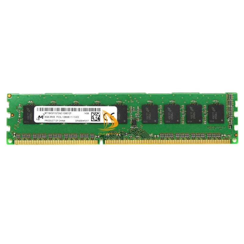 32GB Micron 4x 8 GB RAM 2RX8 12800E DDR3L-1600Mhz 240PIN ECC DIMM Desktop^Memory
