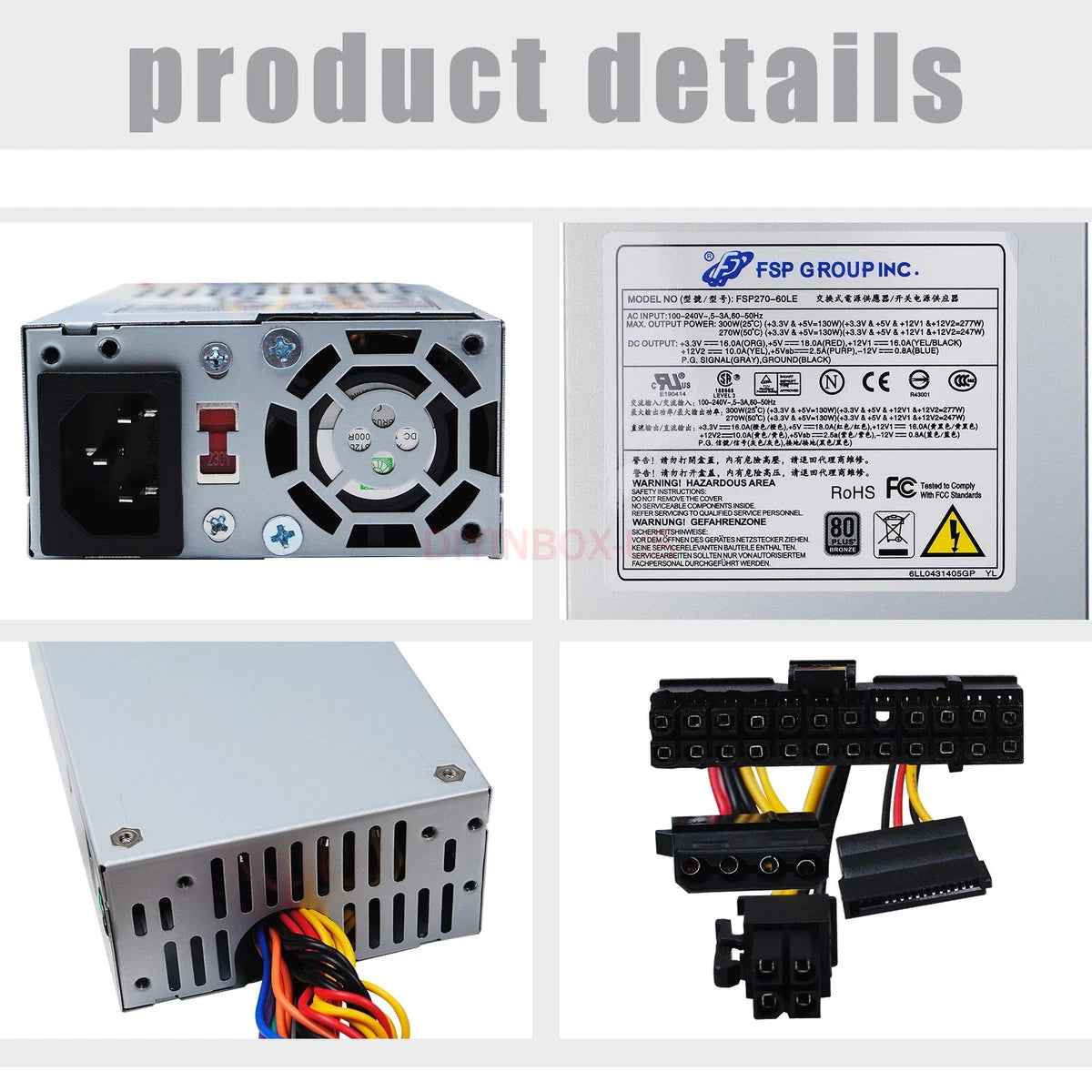 Power Supply For HP NAS Shuttle 630295-001,714768,724496,DPS-150AB-5A,DPS-150TB|405530080202