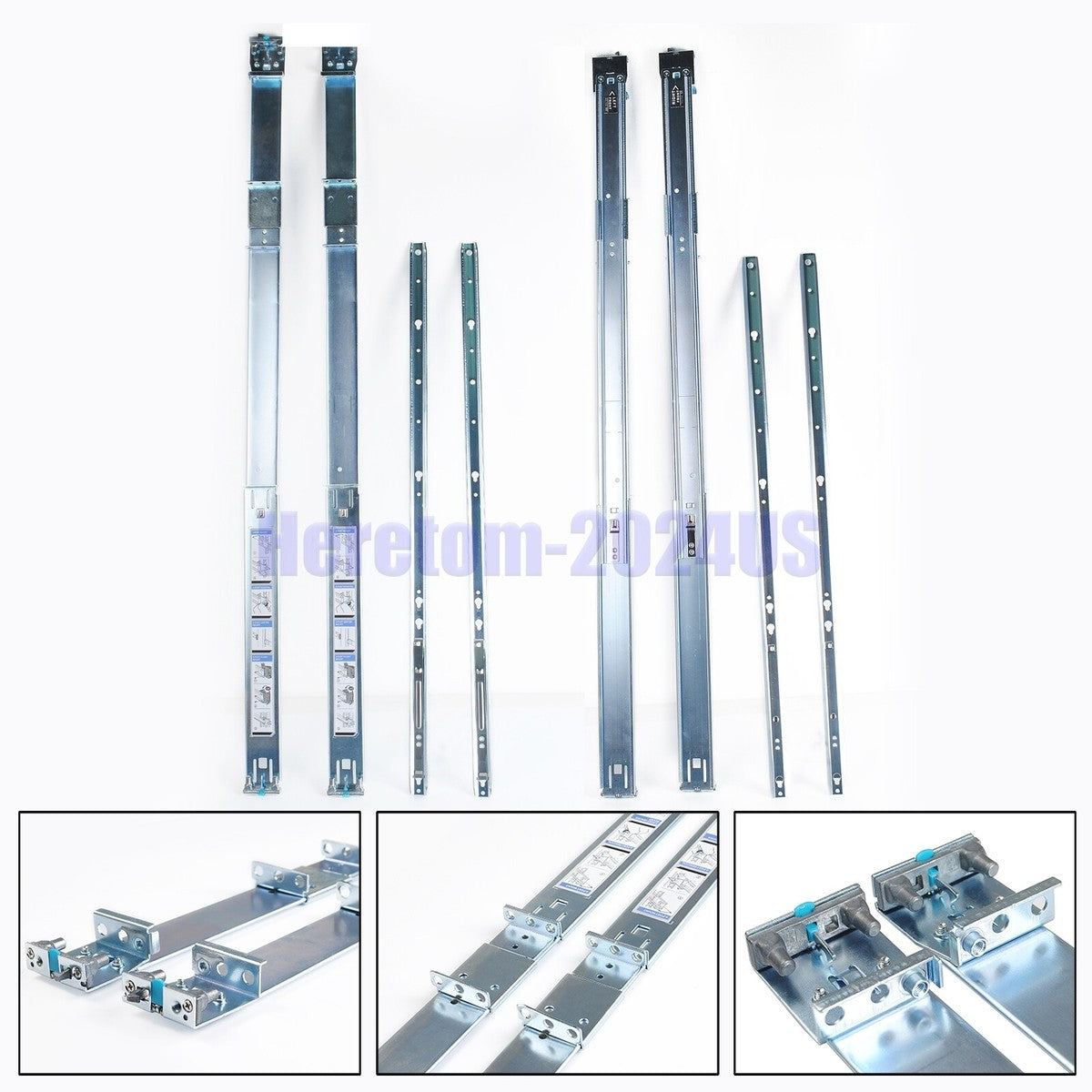 Dell PowerEdge R330 R430 R740 R6415 R640 1U Static Ready Rail Rails Kit 053D7M|335580625381