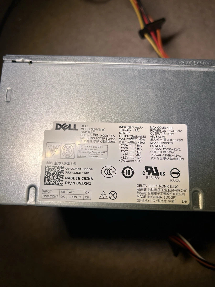 Dell 460W 6+2 Pin Power Supply|306595307998