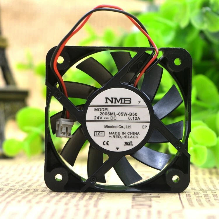Original For NMB 2006ML-05W-B50 5CM 50*50*15 24V 0.12A 2 wire cooling fan|133720826067