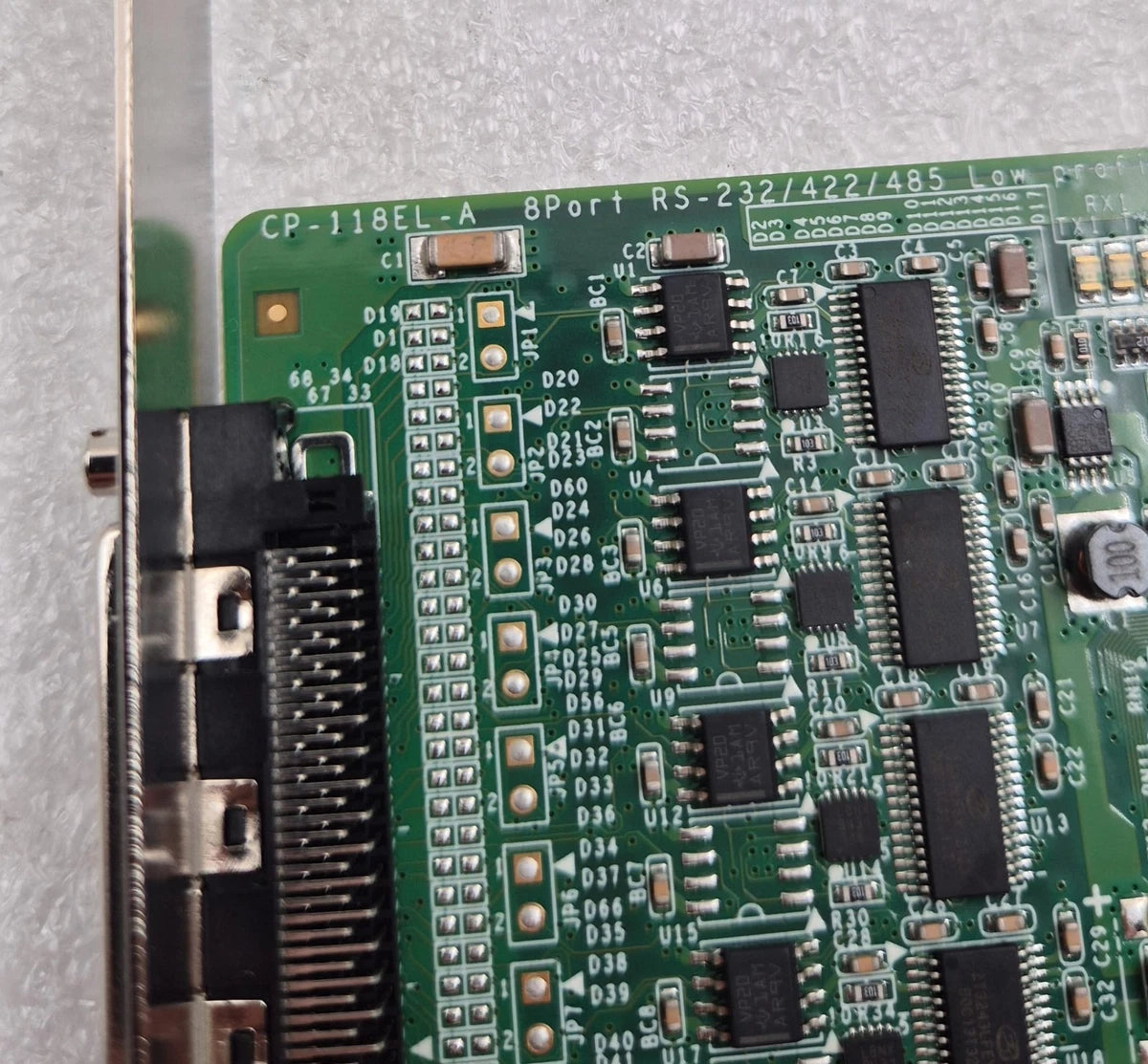 MOXA CP-118EL-A 8-Port RS-232/422/485 Low Profile PCI-E Express Board Serial PCB