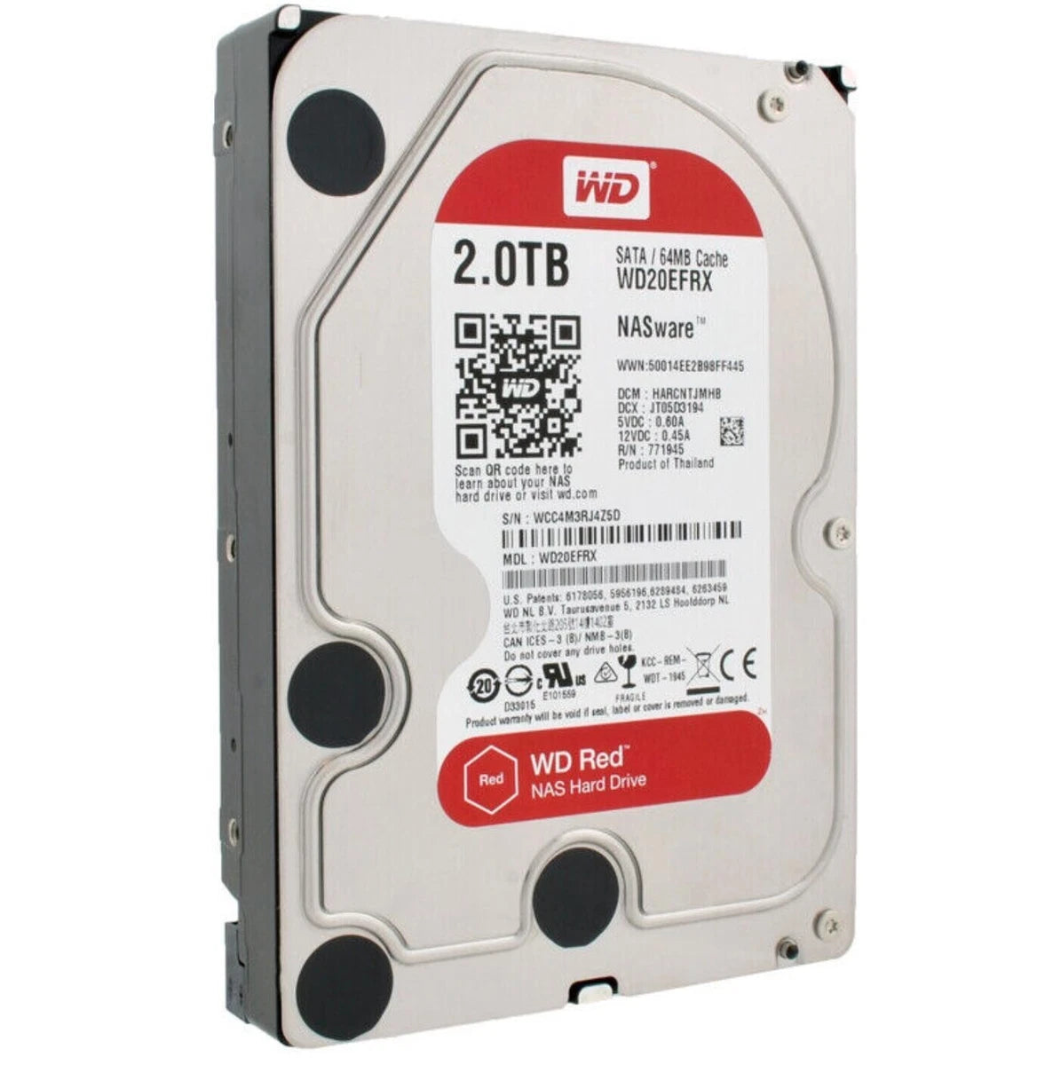 WD Red Plus 2TB Internal Enterprise Drive 5400RPM SATA 3.5" 64MB Cache WD20EFRX