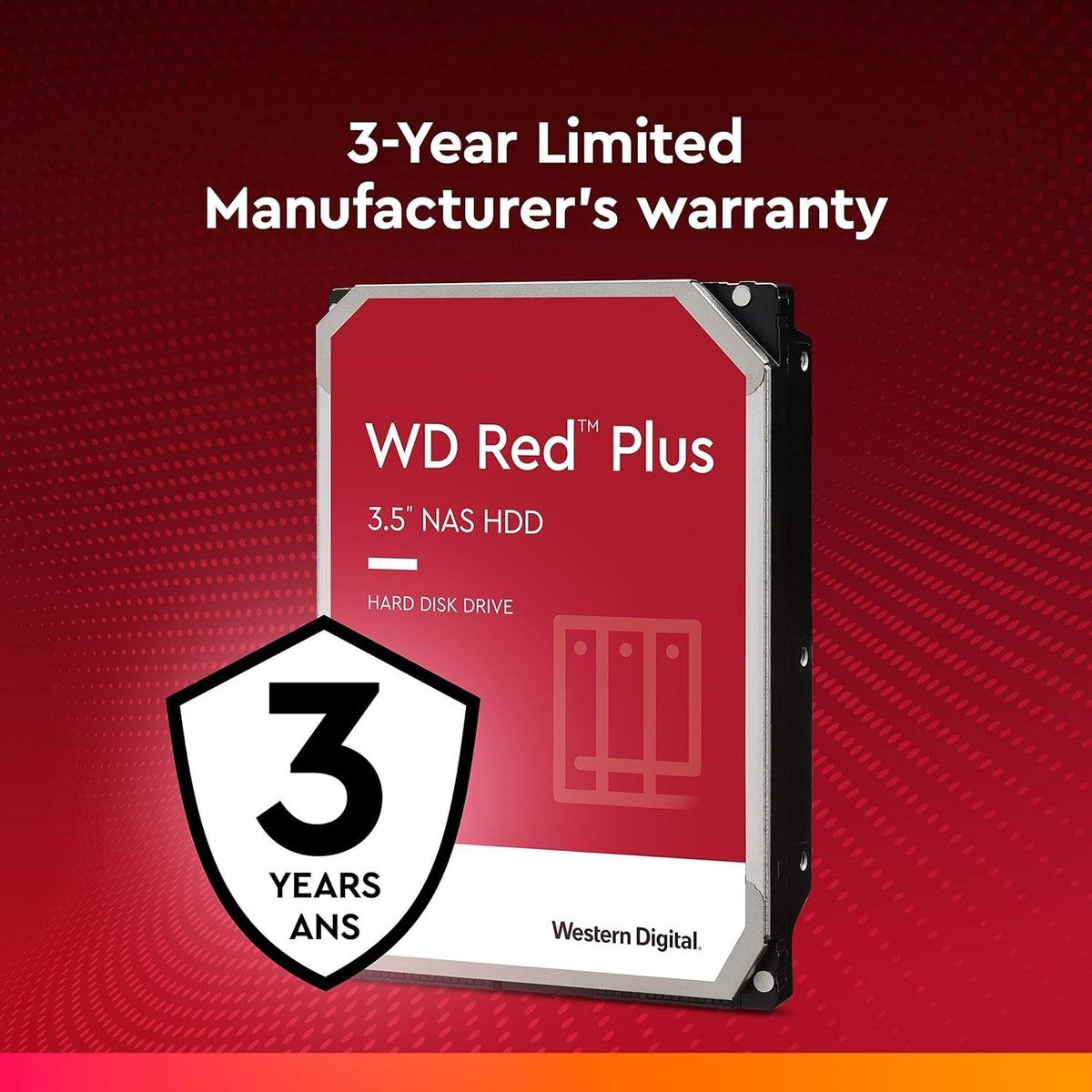 4TB WD Red Plus NAS Internal Hard Drive - 24x7 NAS Systems