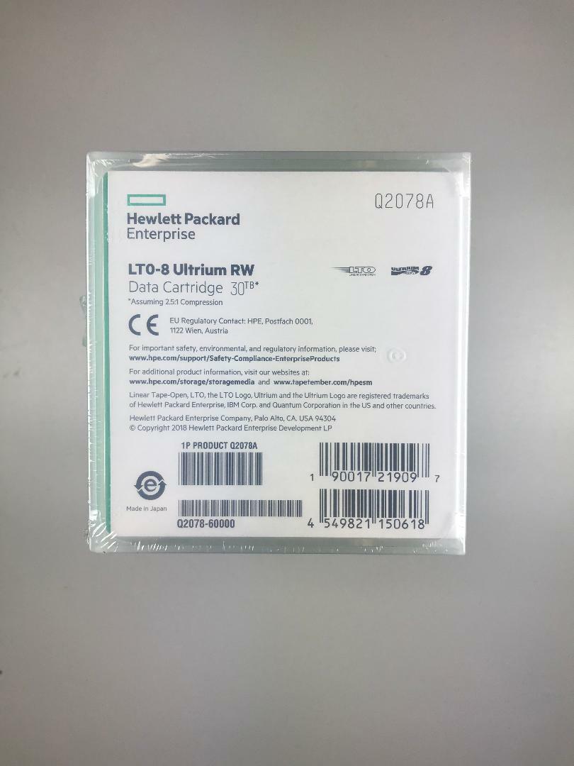 HPE LTO- 8 Tape Cartridge (10 PACK #Q2078A 30TB Backup Storage- Brand New