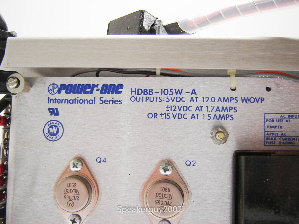 Rack Mount Midland 71-8205 Controller Power Supply - Power-One HDBB-105W-A - KT