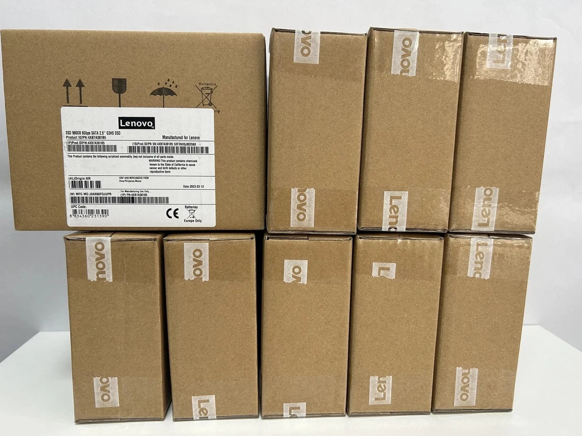 Lenovo 960GB 02JK269 4XB7A38185 ThinkSystem 2.5" Entry SATA 6Gb Hot Swap SSD NEW