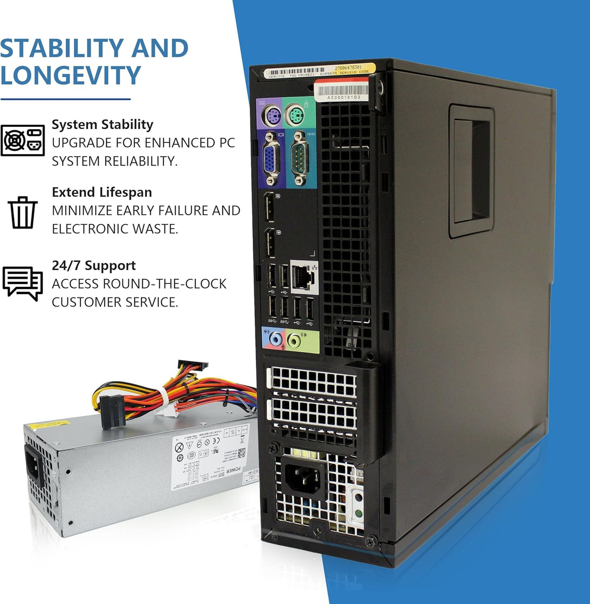 H240AS-01 H240AS-00 L240AS-00 2TXYM 3WN11 240W Optiplex 7010 SFF Power Supply fo