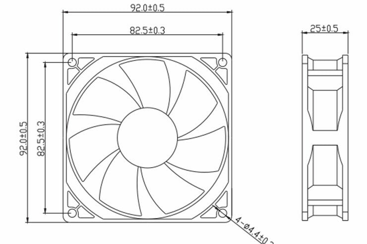 SUNON MA2092-HVL GN SUNON 9225 220V-240V 9025 AC Cabinet Cooling Fan|234383637368