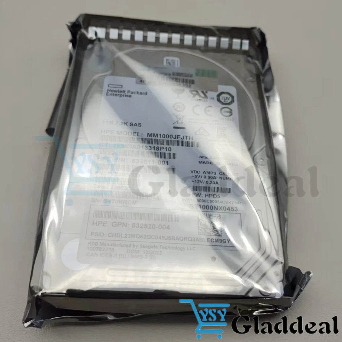 HPE 832984-001 832514-B21 1TB 7.2K 12G SFF 2.5" SAS SC HARD DRIVE G9 G8 HDD