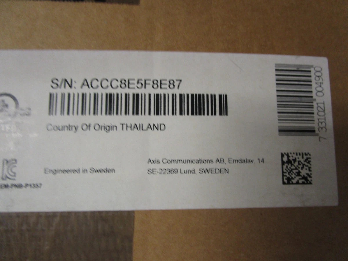 Axis P1357-E Network Security Camera - New in Box|335894619048