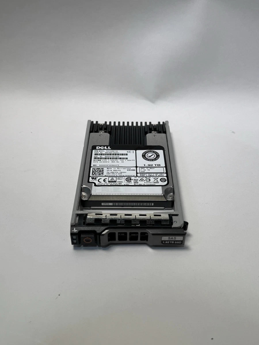 R87FK PX04SRB192 Dell 1.92TB 12Gb/s MLC 2.5" SAS Solid State Drive (SSD) 89% +|376536069730