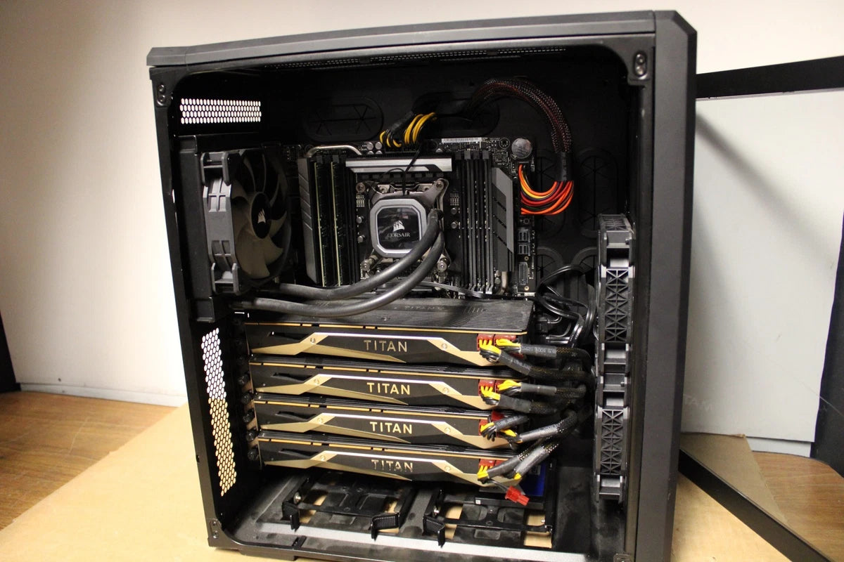 Amax AX10000 AI/HPC/Deep Learning 4x Nvidia Titan V Volta 18-Core W-2295 64Gb|397211599518