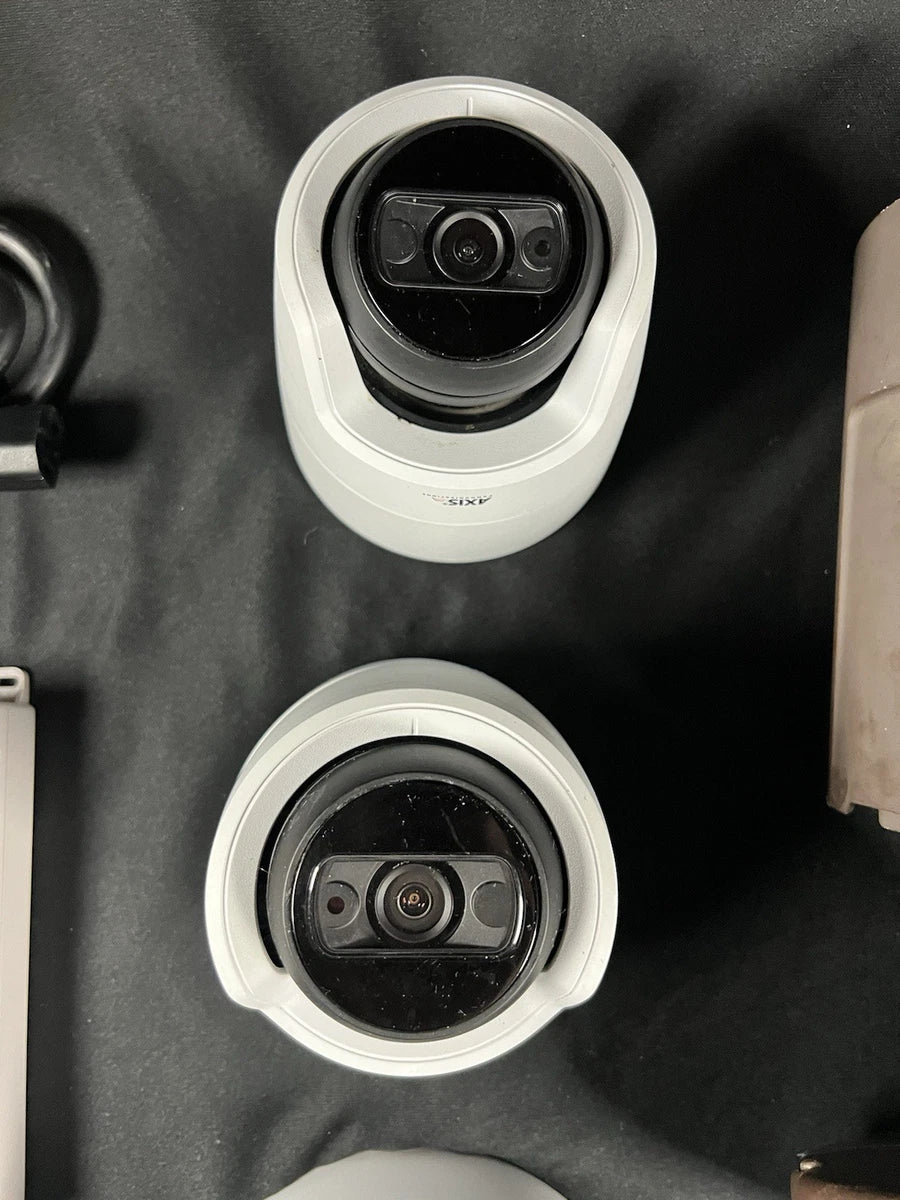 Axis Communications Network Security Lot- 6 Cameras & 2 POE Midspan +Extra Parts|127542953872