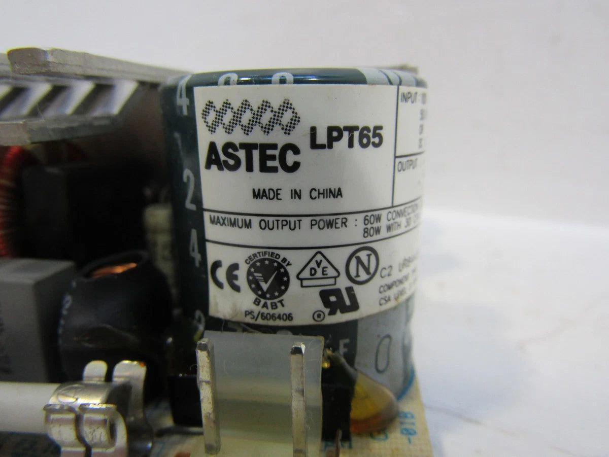 ASTEC LPT65 Power Supply Unit Input 100-250Vac 2.3A 120-300Vdc 1.5A 60W / 80W