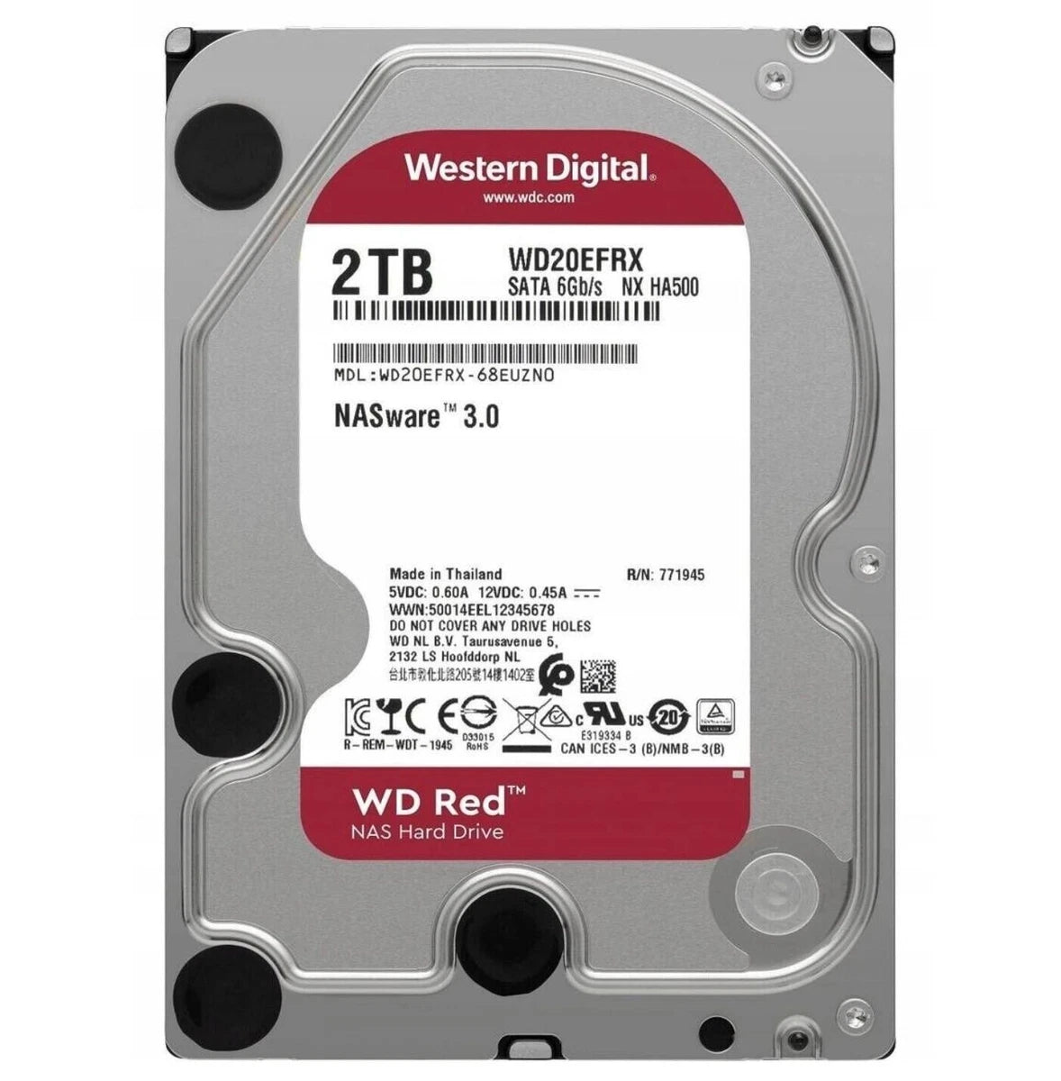 WD Red Plus 2TB Internal Enterprise Drive 5400RPM SATA 3.5" 64MB Cache WD20EFRX