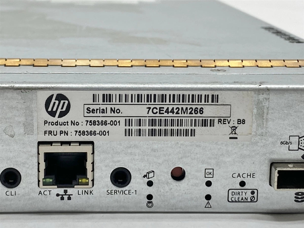 HP 758366-001 MSA 1040 SAN Controller Module 758366-001 81-00000078-00-07 Rev.B|336183879086