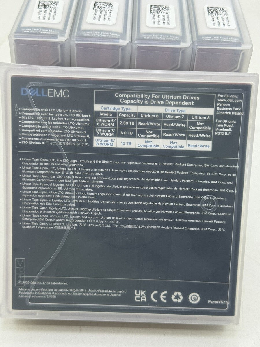 DELL EMC 0Y577J LTO ULTRIUM 8 DATA CARTRIDGE 12TB NATIVE 30TB COMPRESSED Y577J|364905374729