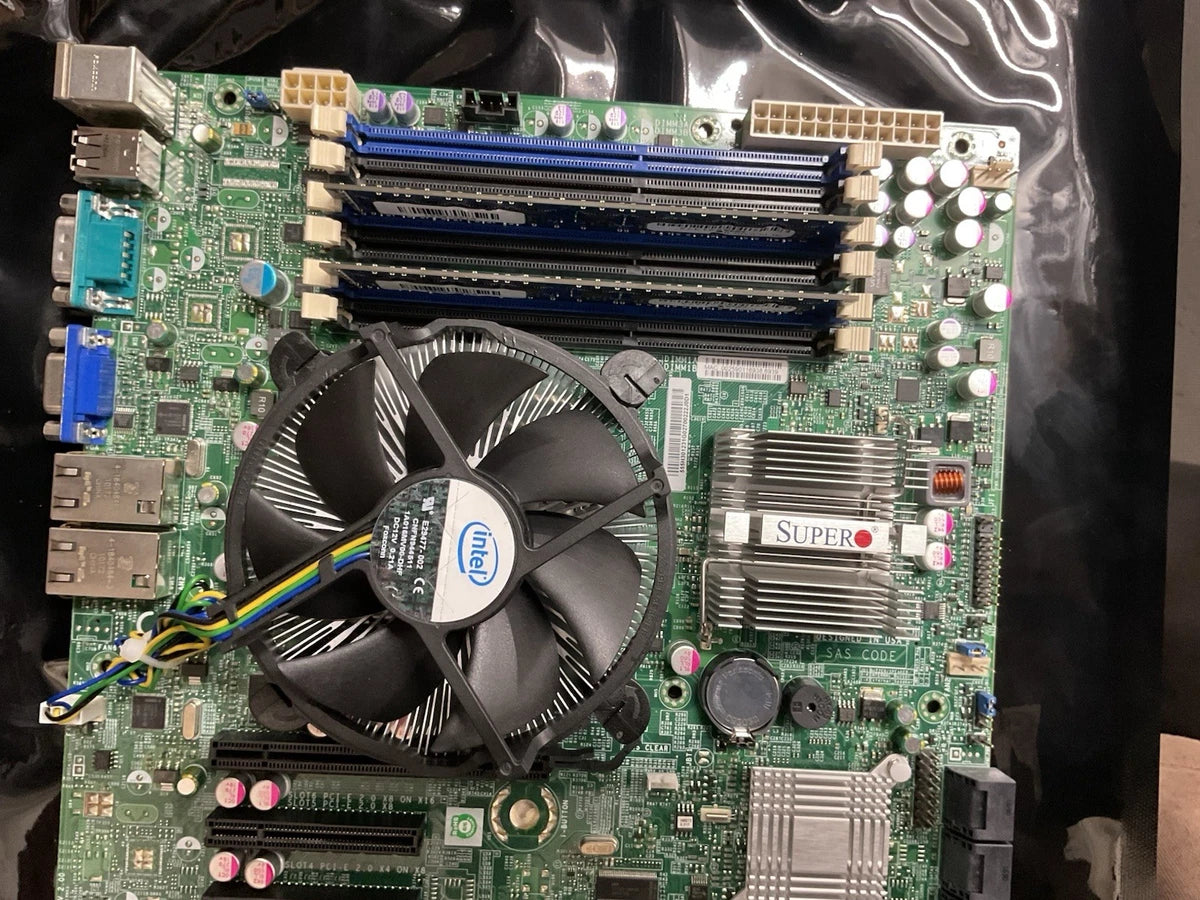 Super X8STE Mother Bord Intel core i7 W/ Power Supply PWS-502-PQ & Ram 2GB 2x