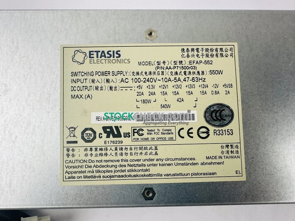 Etasis EFAP-552 Switching Power Supply