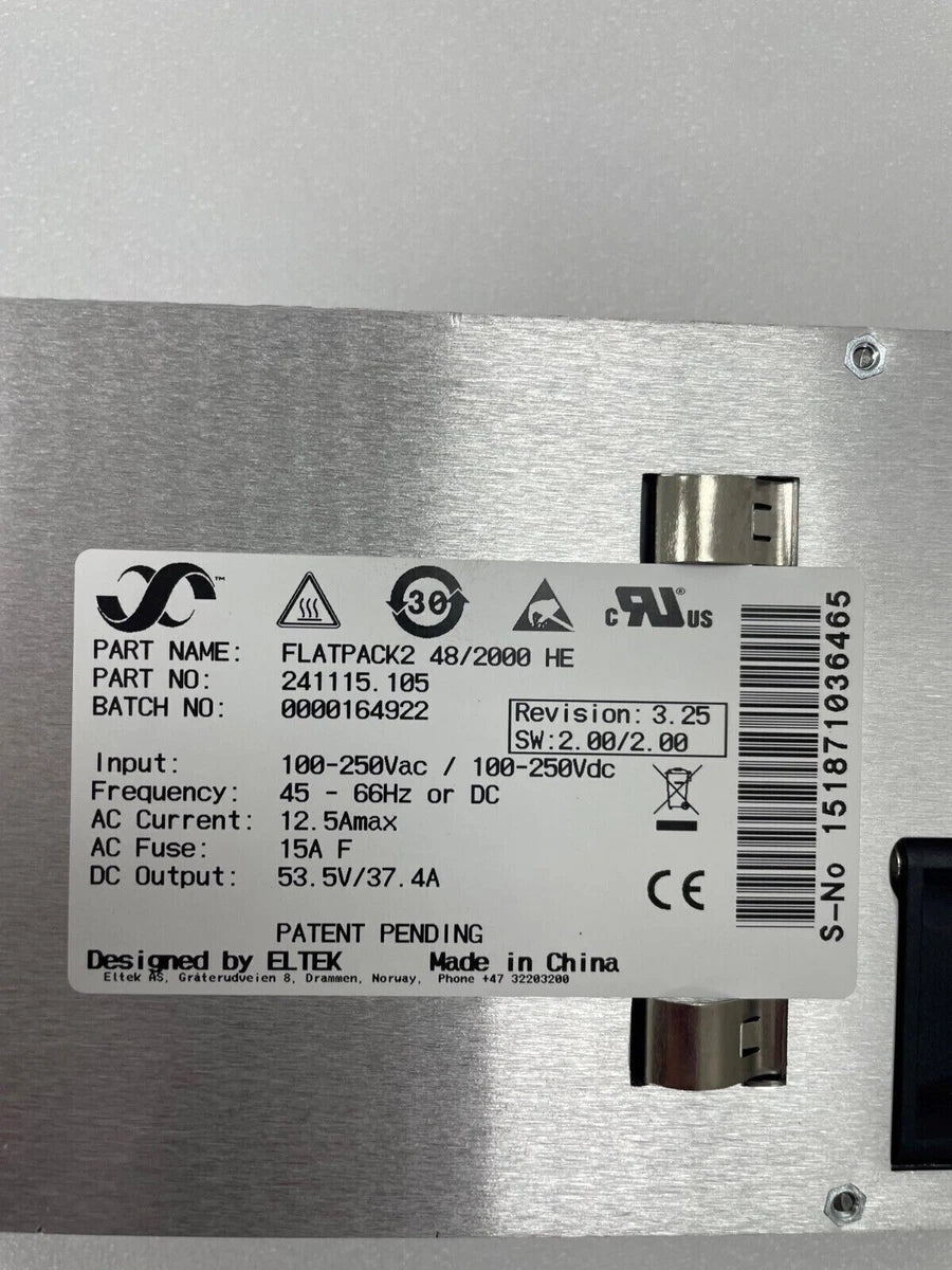 new FLATPACK2 HE 48V/2000W POWER SUPPLIES RECTIFIER MODULE 241115.105|196584604935