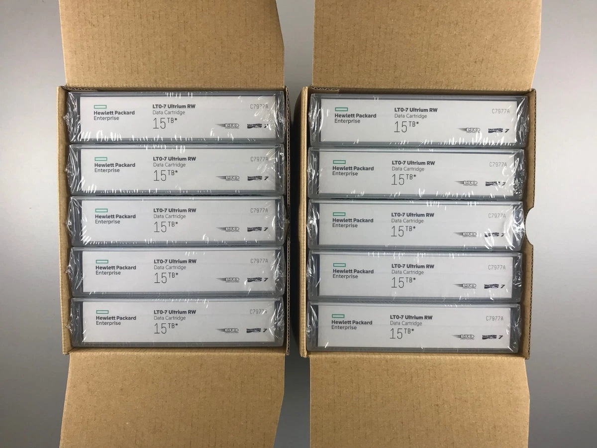 HP / HPE LTO7 Tape Cartridge (10 PACK) C7977A Data Backup Storage 6TB/15TB -NEW|153197272550
