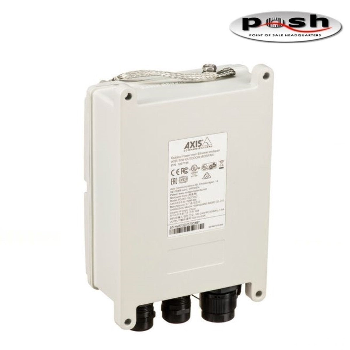 New Axis 01944-001 30W Outdoor PoE+ Midspan Injector IP66|116763163521