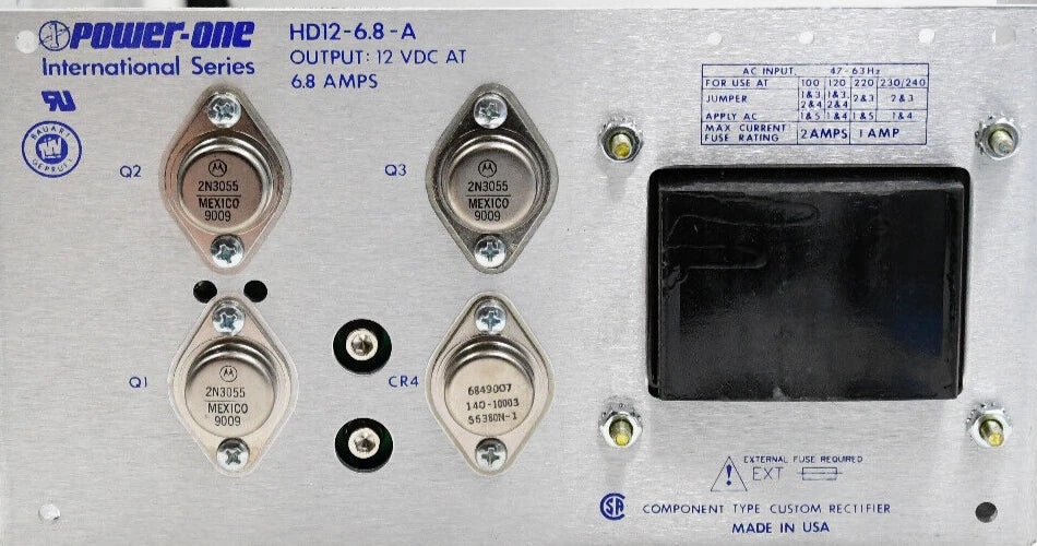 HD12-6.8-A Power-One 6.8-A 12VDC Open Frame Power Supply -SA