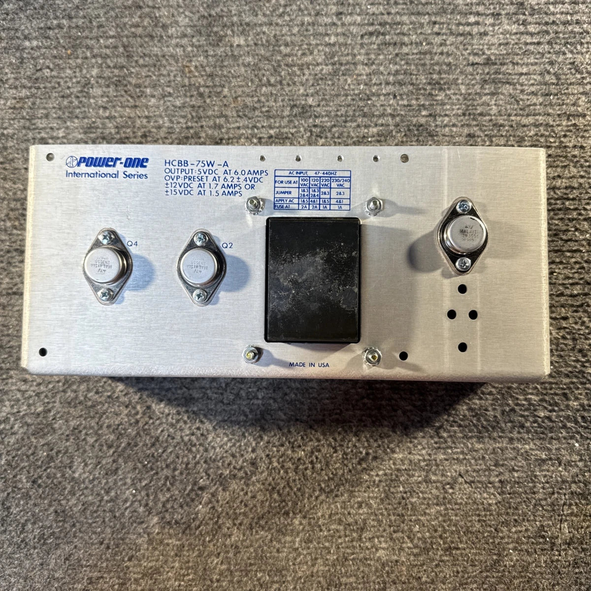 Power-One HCBB-75W-A Power Supply — New Old Stock — Untested