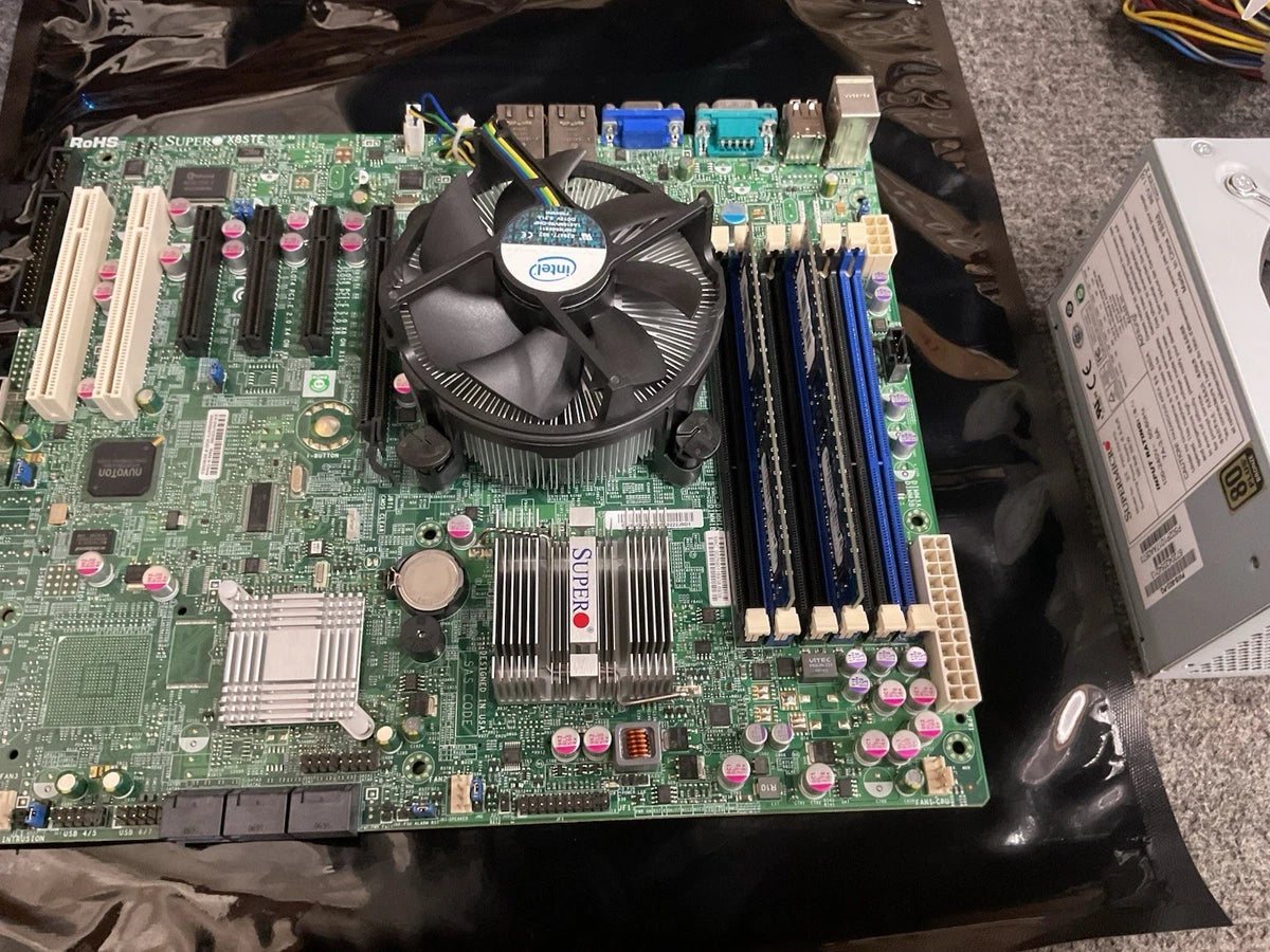 Super X8STE Mother Bord Intel core i7 W/ Power Supply PWS-502-PQ & Ram 2GB 2x
