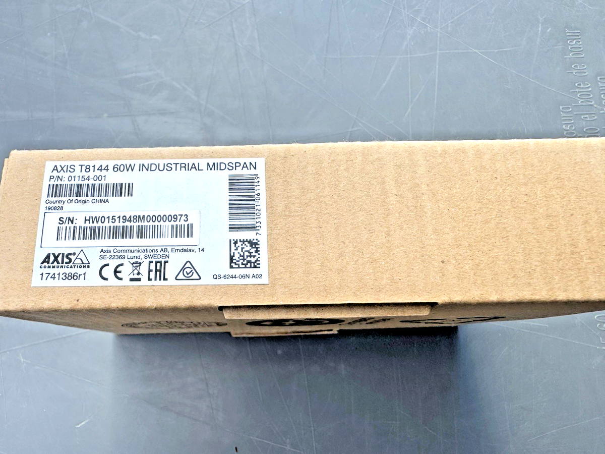 AXIS Communications T8144 60W Industrial Midspan - 01154-001|236236208437
