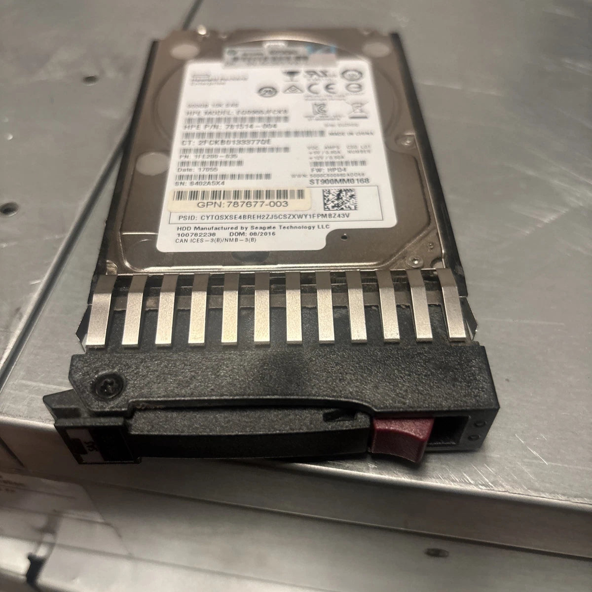 J9F47A HPE MSA 900GB 12G SAS 10K SFF(2.5IN) DUAL PORT ENT HDD 787647-001|405957725786