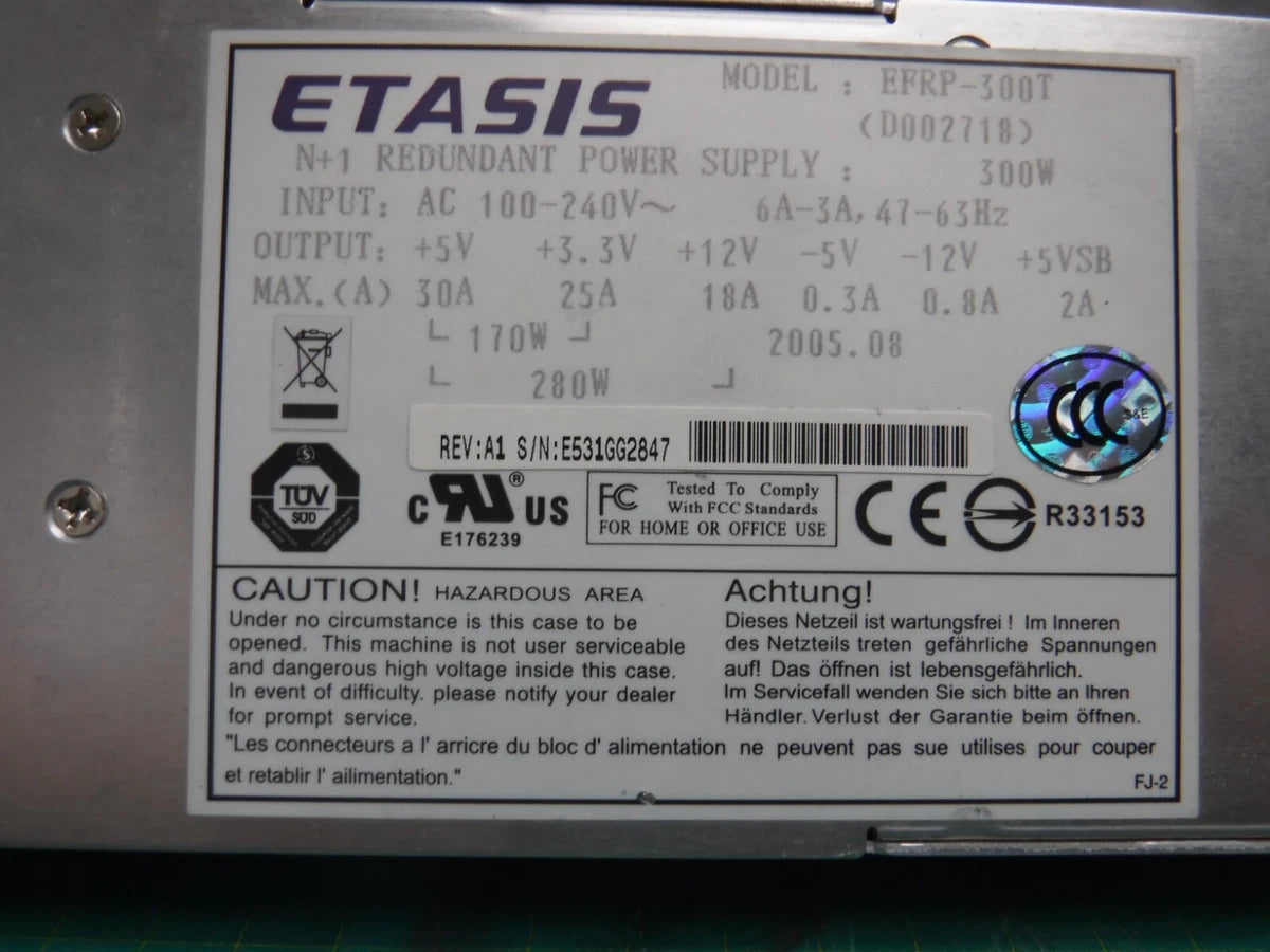 ETASIS Redundant Power Supply 300W EFRP-300|116518701381