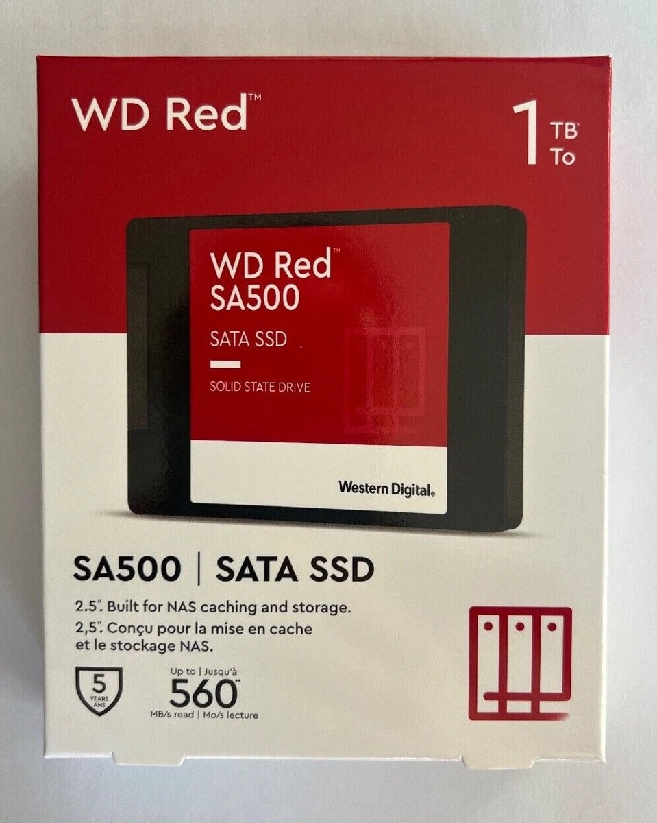 NEW! WESTERN DIGITAL RED WDS100T1R0A 1TB 2TB SOLID STATE DRIVE 2.5 INTERNAL SATA