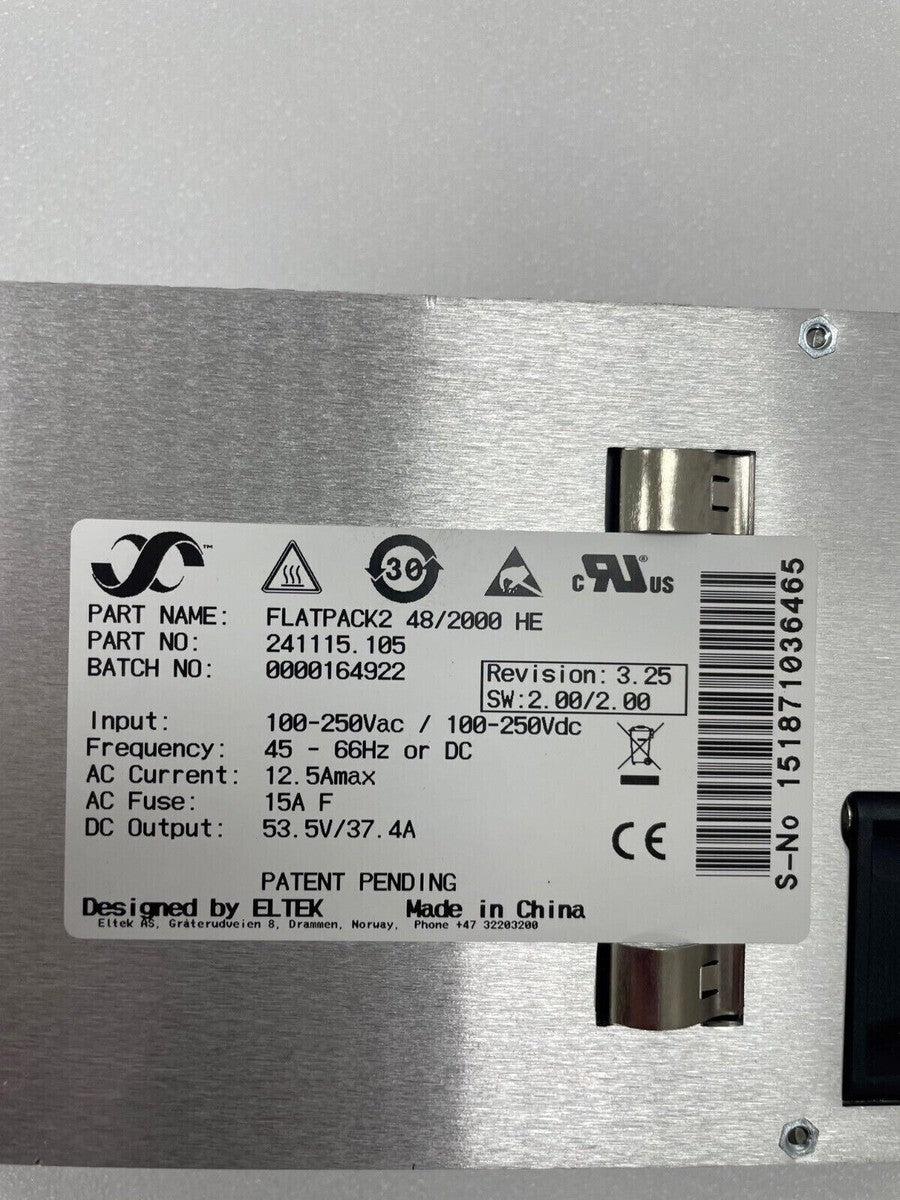 new FLATPACK2 HE 48V/2000W POWER SUPPLIES RECTIFIER MODULE 241115.105|235715786900