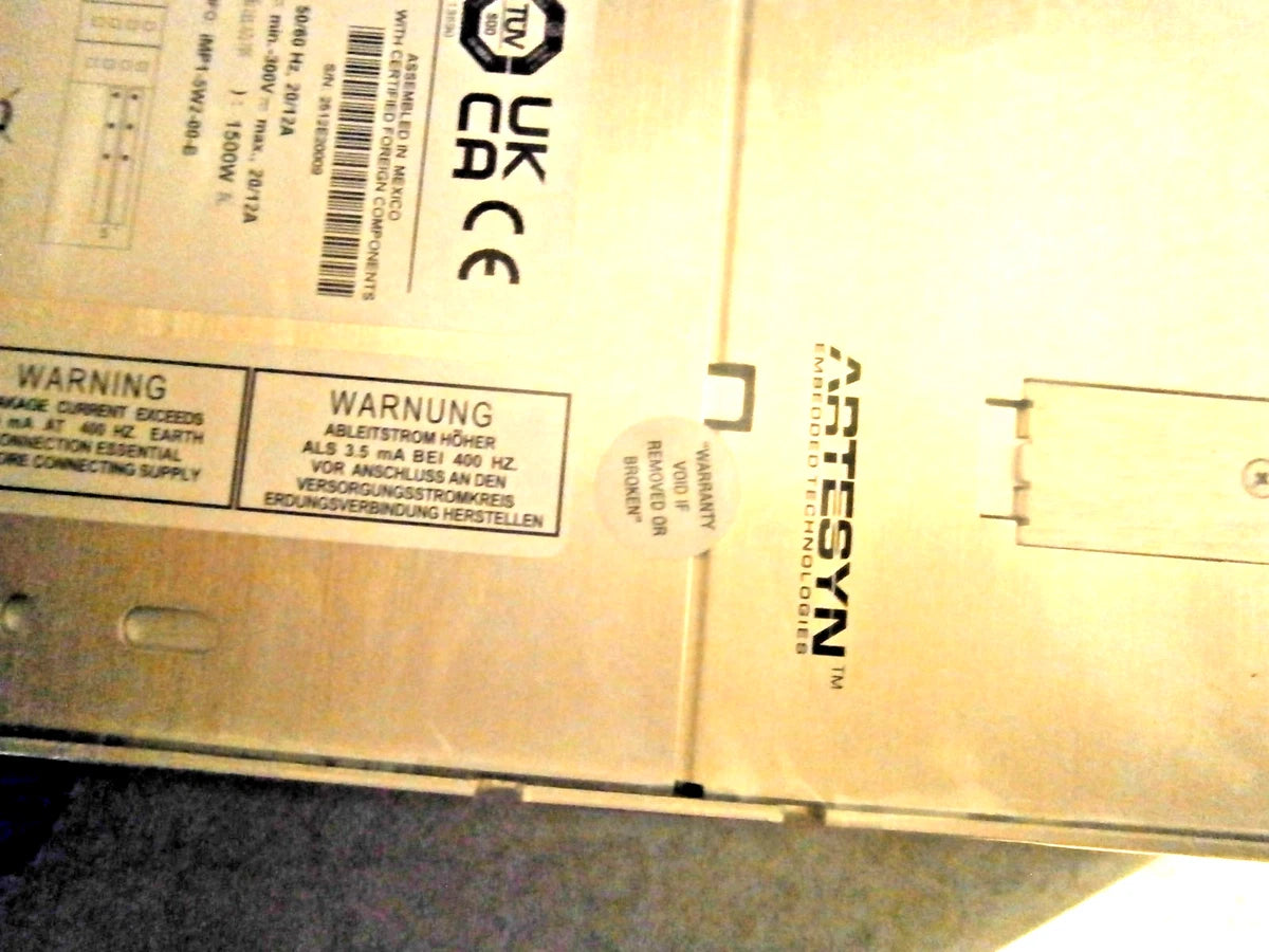 Astec Artesyn 1500 Watt Power Supply - NEW