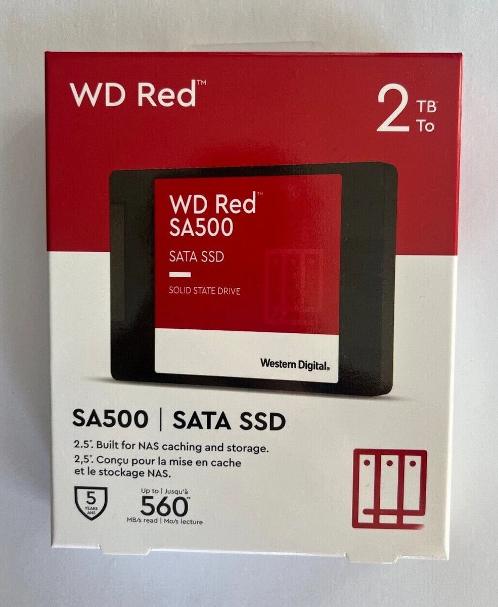 NEW! WESTERN DIGITAL RED WDS100T1R0A 1TB 2TB SOLID STATE DRIVE 2.5 INTERNAL SATA