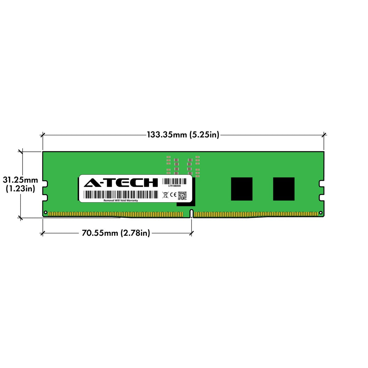 16GB DDR5 PC5-38400R EC8 RDIMM Dell SNP1V1N1C/16G Equivalent Server Memory RAM