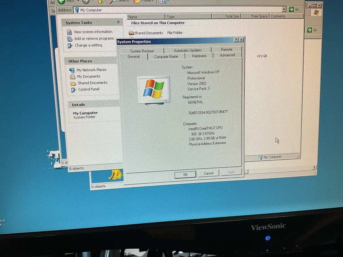Super X8STE Mother Bord Intel core i7 W/ Power Supply PWS-502-PQ & Ram 2GB 2x