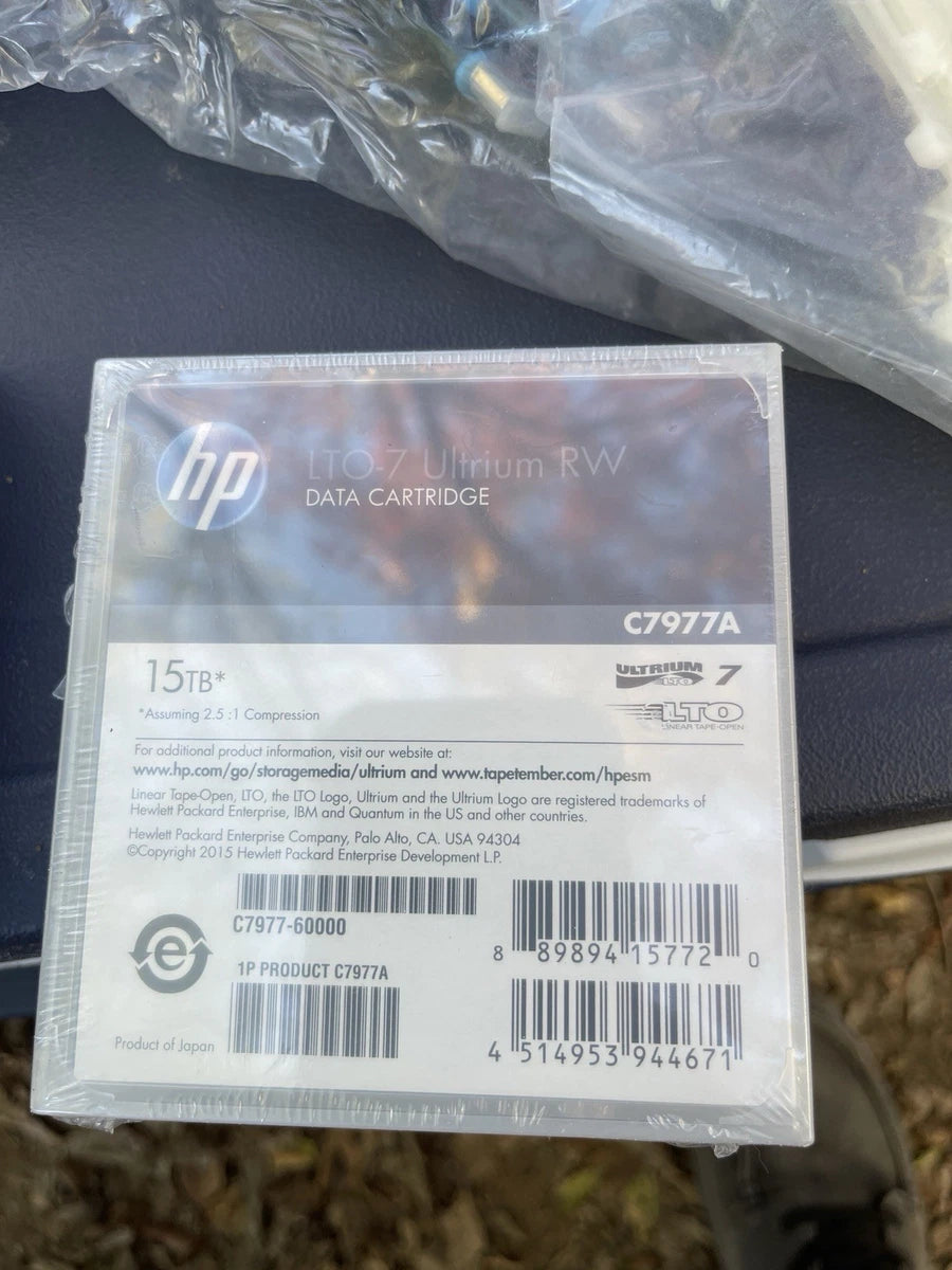 HP LTO-7 Ultrium 15TB RW Data Cartridge (C7977A
