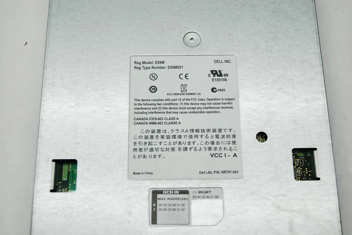 DELL EQUALLOGIC TYPE 12 CONTROLLER MODULES E09M E09M001 / T13 / D10|186693260464